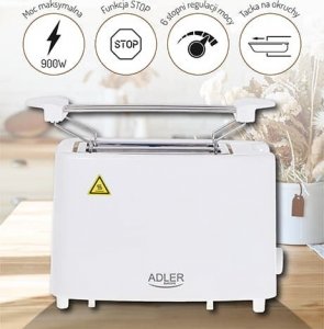 Toster Adler AD 3223 Toster 2 kromki 2