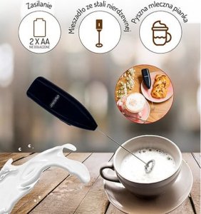 Spieniacz do mleka Mesko Czarny (Spr009464) 14