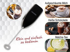 Spieniacz do mleka Mesko Czarny (Spr009464) 10