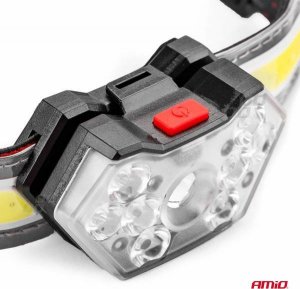 Latarka czołowa AMiO Latarka czołowa led lh04 4