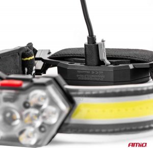 Latarka czołowa AMiO Latarka czołowa led lh04 8