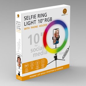 Lampa pierścieniowa Powerton WPRL1RGB 10 ", RGB LED 6