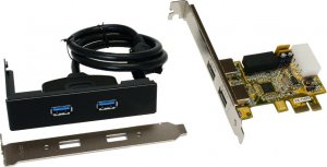 Kontroler Exsys IO Exsys PCIe 2 ext+1 int USB3.0 (EX-11072WO) bulk 1
