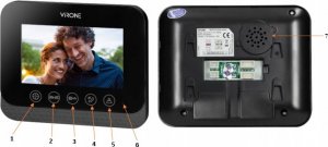 Orno Wideodomofon VDP-62MV LCD 4,3" do zestawu z serii ENIF 2