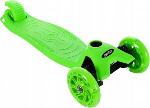 Hulajnoga MalPlay Hulajnoga Balansująca Trójkołowa Zielona Świecące Koła 8