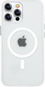 Kingxbar Kingxbar PQY Elegant Series magnetyczne etui do iPhone 13 Pro obudowa pokrowiec biały (kompatybilne z MagSafe) 1