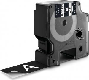 Dymo Tasiemka oryginalna Kolor nadruku: biały/Kolor tła: czarne DYMO 1805432 24mm x 5.5 m winylowa, elastyczna/Mocny klej, Odporna na substancje chemiczne, wode i oleje. Wytrzymuje temperatury od -18 do 90 stopni 4