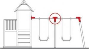 Tribecco Łącznik do belki 90x90mm 90 otwarty 3