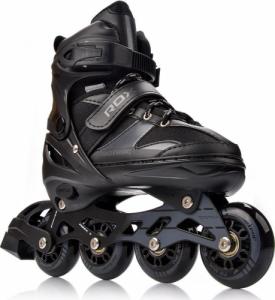 Rolki Meteor Rox rekreacyjne regulowane czarne r. 38-41 3