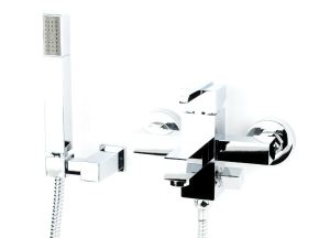 Bateria wannowa Deante Cubic ścienna chrom (BDD 011M) 2