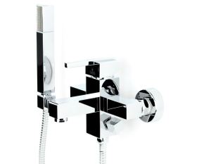 Bateria wannowa Deante Cubic ścienna chrom (BDD 011M) 3