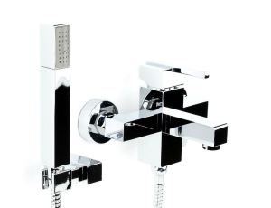 Bateria wannowa Deante Cubic ścienna chrom (BDD 011M) 4