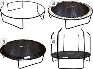 Trampolina ogrodowa SkyFlyer TR0034 z siatką wewnętrzną 10 FT 304 cm 3