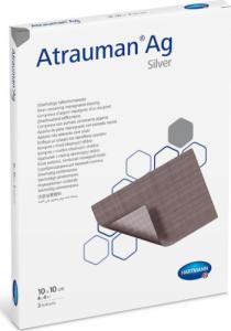 Hartmann HARTMANN ATRAUMAN AG SILVER 5x5 cm - Opatrunek ze srebrem uzupełnienie leczenia ran zainfekowanych 1