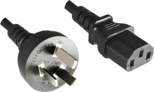 Kabel zasilający MicroConnect China - C5, 1.8m, czarny (PE150818) 1