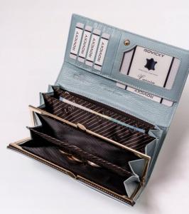 Lorenti Lakierowany, duży portfel damski ze skóry naturalnej  Lorenti NoSize 5