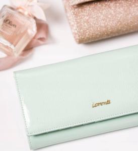 Lorenti Lakierowany, duży portfel damski ze skóry naturalnej  Lorenti NoSize 10