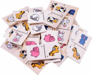 Jokomisiada Obrazkowe Domino dla dzieci zwierzątka ZA2515 3