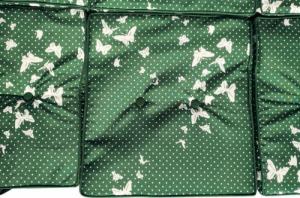 Ramiz Ogromna Huśtawka Ogrodowa Siedzisko Plecionka 2x1 Zielona Motyle 11