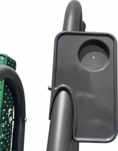 Ramiz Ogromna Huśtawka Ogrodowa Siedzisko Plecionka 2x1 Zielona Motyle 8