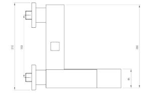 Bateria wannowa Deante Vigo ścienne chrom (BDW 010M) 7