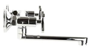 Bateria umywalkowa Deante Lucerna ścienna chrom (BEL 050D) 2