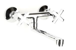 Bateria umywalkowa Deante Lucerna ścienna chrom (BEL 050D) 4