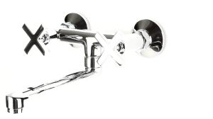 Bateria umywalkowa Deante Lucerna ścienna chrom (BEL 050D) 6