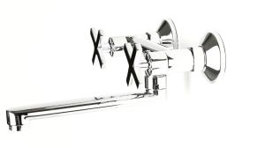 Bateria umywalkowa Deante Lucerna ścienna chrom (BEL 050D) 7