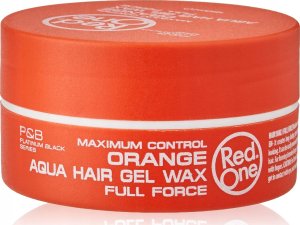 RED ONE_Aqua Hair Gel Wax Full Force wosk do włosów Orange 150ml 1