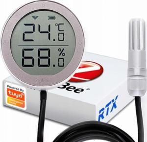 RTX Zewnętrzny sensor LCD TH -25 do 100 C ZigBee TUYA 1