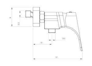 Bateria prysznicowa Deante Hiacynt chrom (BQH 040M) 2