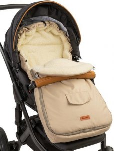 Sensillo ŚPIWOREK WEŁNA - CAPPUCCINO DO WÓZKA (95x40) 2