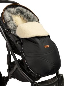 Sensillo ŚPIWOREK ESKIMO BLACK / WEŁNA 100 X 46 5
