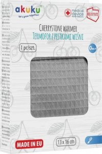 Akuku A0635 TERMOFOR PESTKI WIŚNI 13 X 16 CM SZARY 4