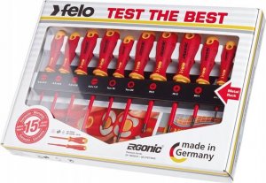 Felo Zestaw wkrętaków Ergonic VDE FELO na szynie [10 cz.] 2