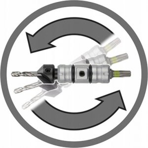 Wolfcraft FLIPBIT,  zestaw do wkręcania i wiercenia, zawiera, Wolfcraft 3