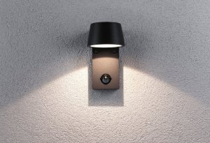 Kinkiet Paulmann Oprawa elewacyjna czujnik PIR 230V Wandl Capea 5W Czarny 3