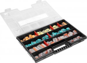 Orno Zestaw złączek instalacyjnych HOUSE PREMIUM, 151 sztuk. Wciskane: 25x 2-przew. 25x 3-przew. 20x 4-przew. 15x 5-przew. 10x 6-przew. 8x 8-przew. Zaciskowe: 20x 2-przew. 20x 3-przew. 8x 5-przew. 2