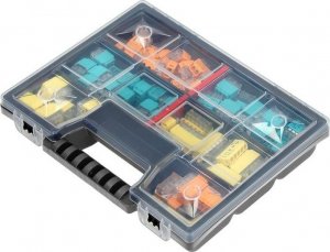 Orno Zestaw złączek instalacyjnych HOUSE, 123 sztuk. Wciskane: 30x 2-przew. 30x 3-przew. 25x 4-przew. 20x 5-przew. 10x 6-przew. 8x 8-przew. 3