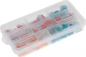 Orno Zestaw złączek instalacyjnych APARTMENT, 65 sztuk. Wciskane: 15x 2-przew. 15x 3-przew. 10x 4-przew. Zaciskowe: 10x 2-przew. 15x 3-przew. 5