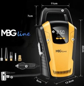 Kompresor samochodowy Mbg Line 3650 12 V 120 W 2