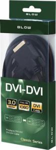 Kabel Blow DVI-D - DVI-D 3m czarny (92-012#) 3
