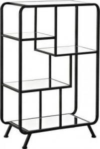 DKD Home Decor Regał DKD Home Decor Szkło Czarny Metal (60 x 28 x 93 cm) 1