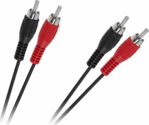 Kabel RCA (Cinch) x2 - RCA (Cinch) x2 1.2m czarny (KPO2610-1,2) 2
