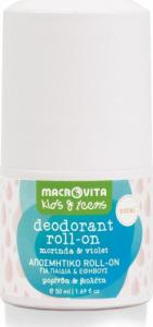 Macrovita MACROVITA KIDS dezodorant roll-on dla dziewczynek CORAL z morindą i fiołkiem 50ml 1