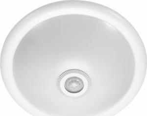 Lampa sufitowa Orno ROVO PC, plafon oświetleniowy z czujnikiem ruchu 360st, 2x40W, E27, IP20, polikarbon mleczny 1