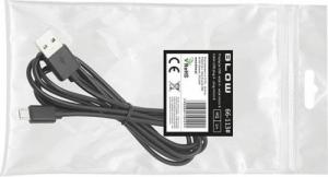 Kabel USB Blow USB-A - microUSB 1 m Czarny 3
