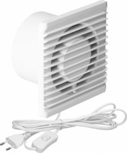 Orno Wentylator łazienkowy 100mm, natynkowy - przewód z wyłącznikiem 6