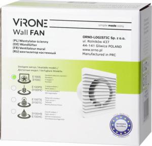 Orno Wentylator łazienkowy 100mm, natynkowy, cichy - Standard 3